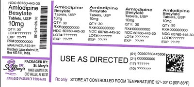 AM - Amlodipine 60760 445 30